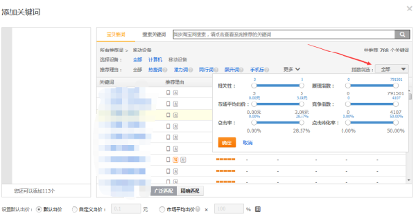 直通车关键词